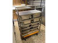 Rvs grondstoffenwagen - afbeelding 4 van  5