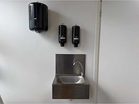 Rvs handenspoelbak met dispensers - afbeelding 1 van  4