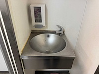 Rvs handenspoelbak met dispensers - afbeelding 2 van  4