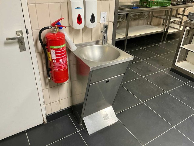 Rvs handenwas station - afbeelding 2 van  4