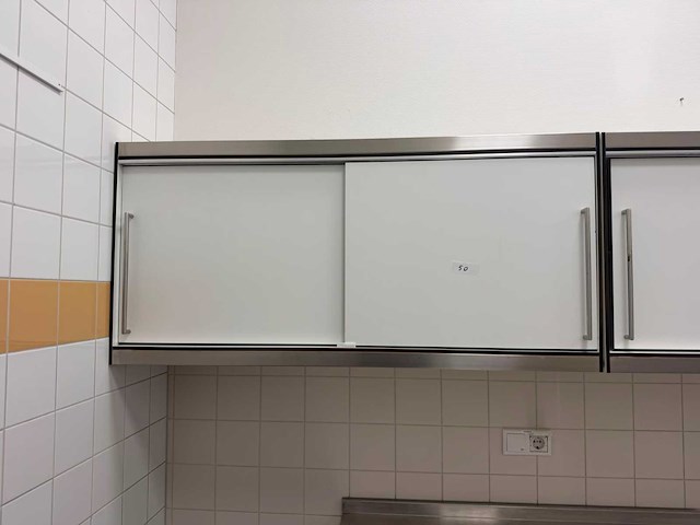 Rvs hangkast 128cm - afbeelding 1 van  2
