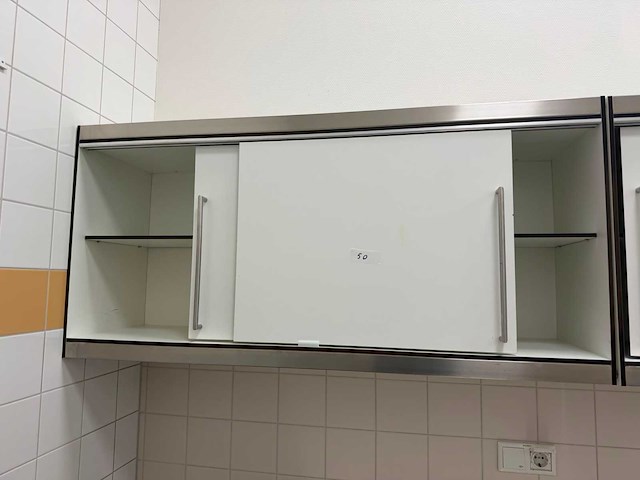 Rvs hangkast 128cm - afbeelding 2 van  2