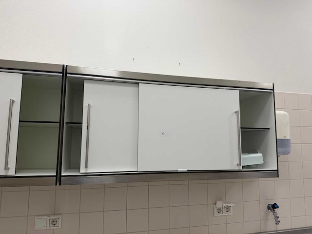 Rvs hangkast 128cm - afbeelding 2 van  2