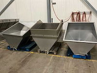 Rvs hoppers (4x) - afbeelding 2 van  5