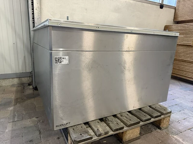 Rvs horeca-afzuigkap / ventilatiekap, südluft systemtechnik, e-k/kh (artikel daek100100000), rvs / zilvergrijs, type e-k/kh | hoogte 45 cm | met kanaalaansluiting - afbeelding 1 van  6