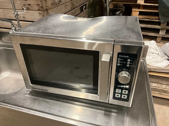 Rvs horeca diversen vaatwasser / spoelbak / werkblad / frietsnijder / magnetron - afbeelding 7 van  18