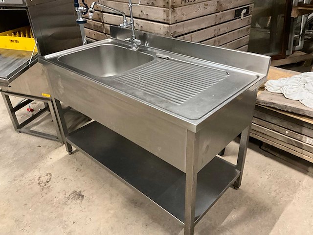 Rvs horeca diversen vaatwasser / spoelbak / werkblad / frietsnijder / magnetron - afbeelding 18 van  18