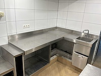 Rvs horeca keukenopstelling met koel-/werkbanken - afbeelding 8 van  20
