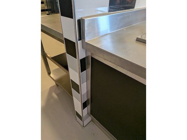 Rvs horeca kook-/frituurunit met dubbele friteuse en inductiekookplaat, beuk horeca - afbeelding 3 van  25