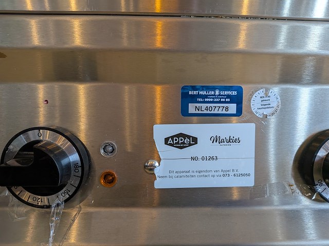 Rvs horeca kook-/frituurunit met dubbele friteuse en inductiekookplaat, beuk horeca - afbeelding 8 van  25