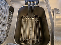 Rvs horeca kook-/frituurunit met dubbele friteuse en inductiekookplaat, beuk horeca - afbeelding 12 van  25