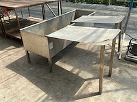 Rvs horizontale opslagtank