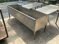 Rvs horizontale opslagtank - afbeelding 1 van  1