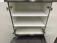 Rvs / hpl mobiele stellingkast - afbeelding 9 van  10