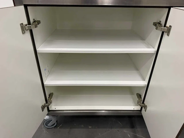 Rvs / hpl mobiele stellingkast - afbeelding 7 van  10