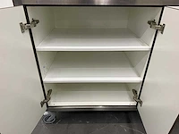 Rvs / hpl mobiele stellingkast - afbeelding 9 van  10