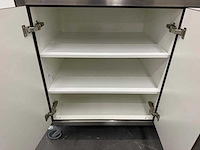 Rvs / hpl mobiele stellingkast - afbeelding 7 van  10