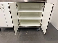 Rvs / hpl mobiele stellingkast - afbeelding 8 van  10