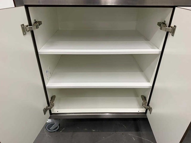 Rvs / hpl mobiele stellingkast - afbeelding 9 van  10