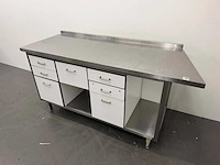 Rvs / hpl werktafel - afbeelding 1 van  6