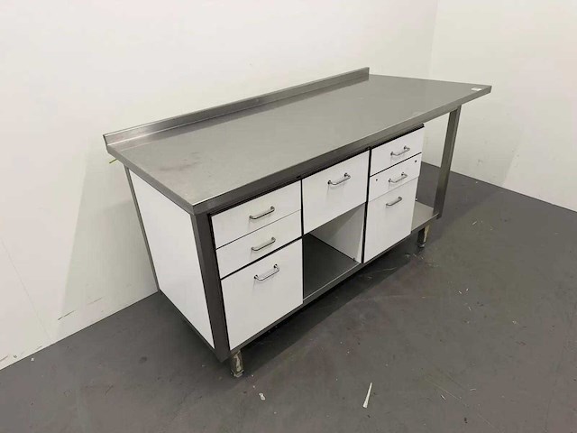 Rvs / hpl werktafel - afbeelding 3 van  6