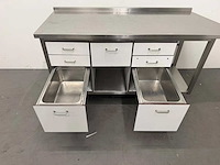 Rvs / hpl werktafel - afbeelding 4 van  6
