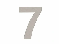 Rvs huisnummer (plak) 7