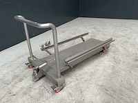 Rvs hydraulische palletwagen - afbeelding 2 van  5