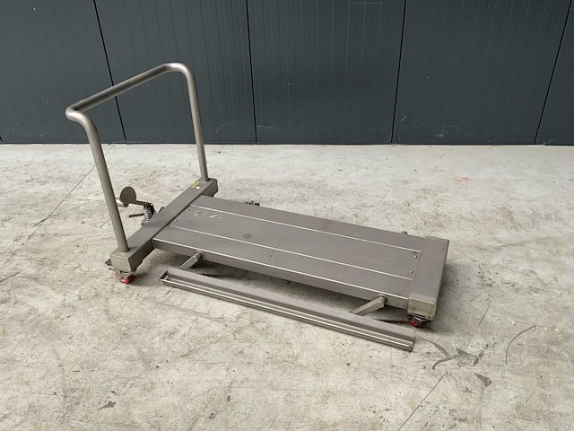 Rvs hydraulische palletwagen - afbeelding 1 van  5