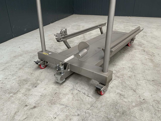 Rvs hydraulische palletwagen - afbeelding 4 van  5