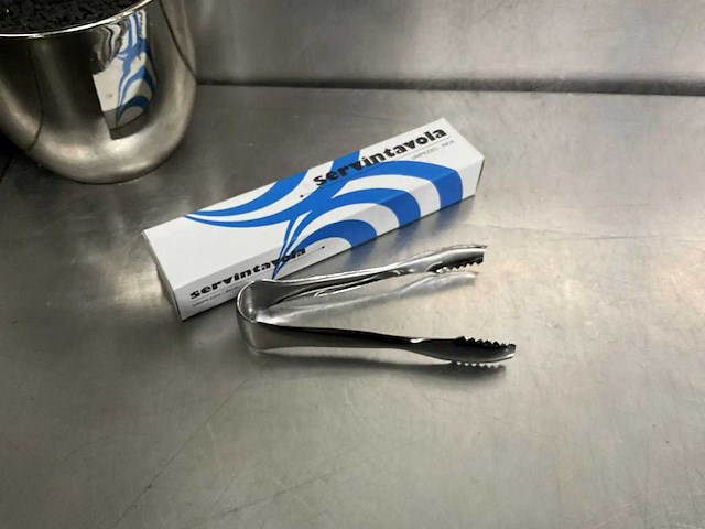 Rvs ijsblokjestang (10x) - afbeelding 1 van  1