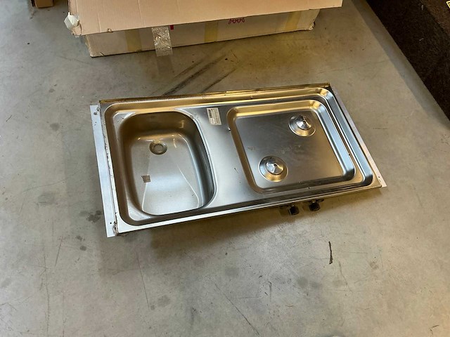 Rvs inbouw aanrecht - afbeelding 1 van  4