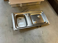 Rvs inbouw aanrecht - afbeelding 1 van  4