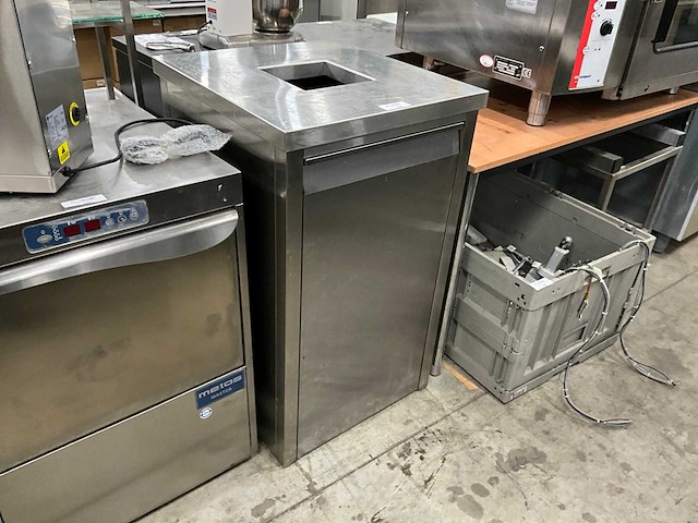 Rvs inbouw voor vuilnisemmer - afbeelding 1 van  4