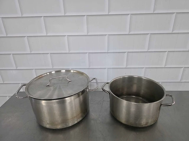 Rvs inductie kookpan (2x) - afbeelding 2 van  3