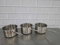 Rvs inductie steelpan (3x)