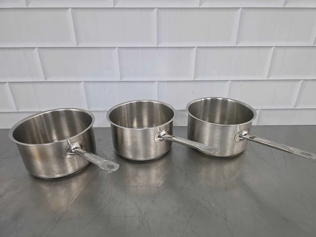 Rvs inductie steelpan (3x) - afbeelding 2 van  4