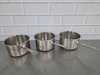 Rvs inductie steelpan (3x) - afbeelding 2 van  4