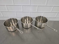 Rvs inductie steelpan (3x) - afbeelding 3 van  4