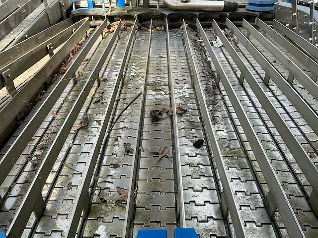 Rvs industriële pottenkoeler / doorloopkoeler – watergekoeld – 2400 × 1230 × 2030 mm - afbeelding 2 van  17