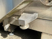 Rvs industriële pottenkoeler / doorloopkoeler – watergekoeld – 2400 × 1230 × 2030 mm - afbeelding 4 van  17