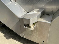 Rvs industriële pottenkoeler / doorloopkoeler – watergekoeld – 2400 × 1230 × 2030 mm - afbeelding 5 van  17
