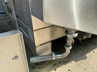 Rvs industriële pottenkoeler / doorloopkoeler – watergekoeld – 2400 × 1230 × 2030 mm - afbeelding 6 van  17