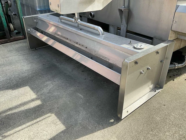 Rvs industriële pottenkoeler / doorloopkoeler – watergekoeld – 2400 × 1230 × 2030 mm - afbeelding 7 van  17