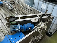 Rvs industriële pottenkoeler / doorloopkoeler – watergekoeld – 2400 × 1230 × 2030 mm - afbeelding 16 van  17