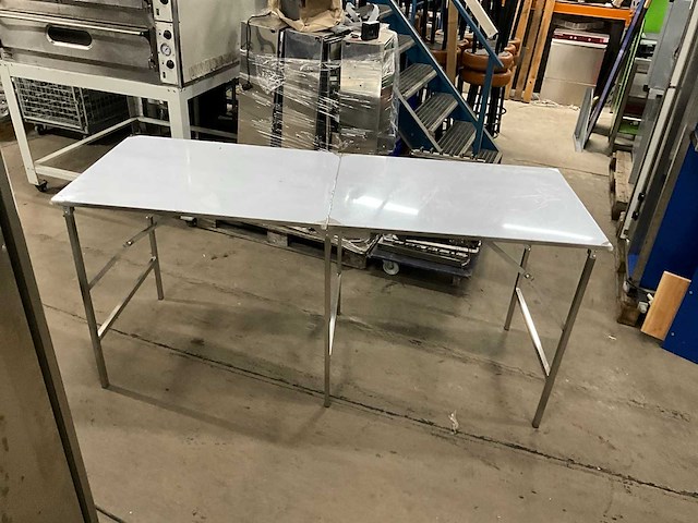 Rvs inklapbare werktafel - afbeelding 2 van  5