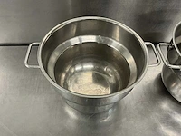 Rvs inzetpan ø 30 cm (2x) - afbeelding 3 van  4
