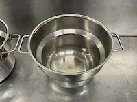 Rvs inzetpan ø 30 cm (2x) - afbeelding 3 van  3