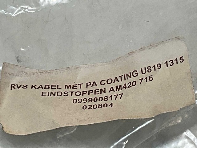 Rvs kabel met eindstop (30x) - afbeelding 4 van  4