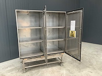 Rvs kast verrijdbaar - afbeelding 2 van  2